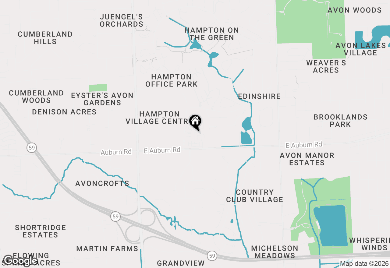 Map of 2877 Hartwick Drive, Rochester Hills, MI 48307
