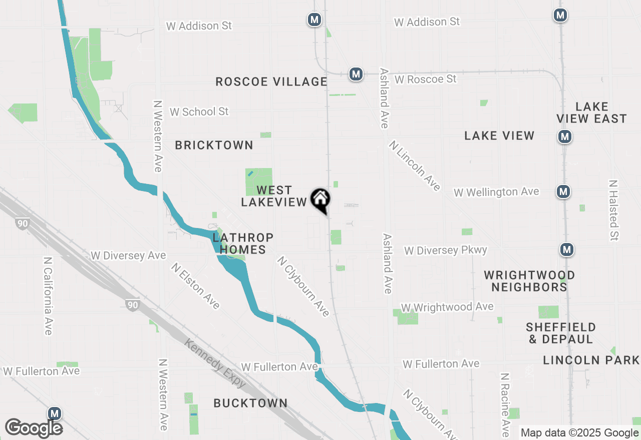 Map of 2809 N Wolcott Avenue #C, Chicago, IL 60657