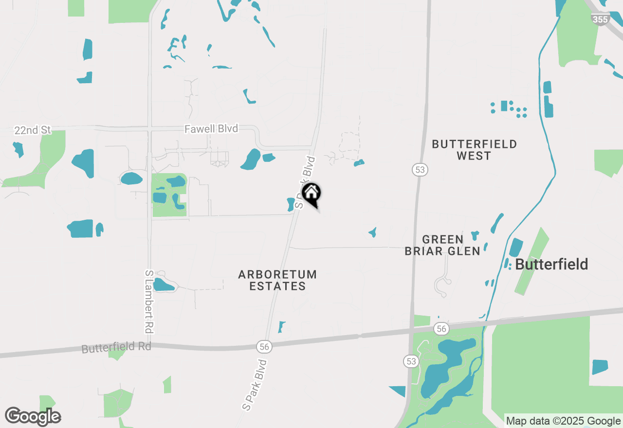 Map of 619 Glen Park Road, Glen Ellyn, IL 60137