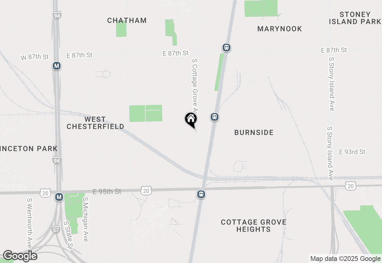 Map of 739 E 91st Place, Chicago, IL 60619