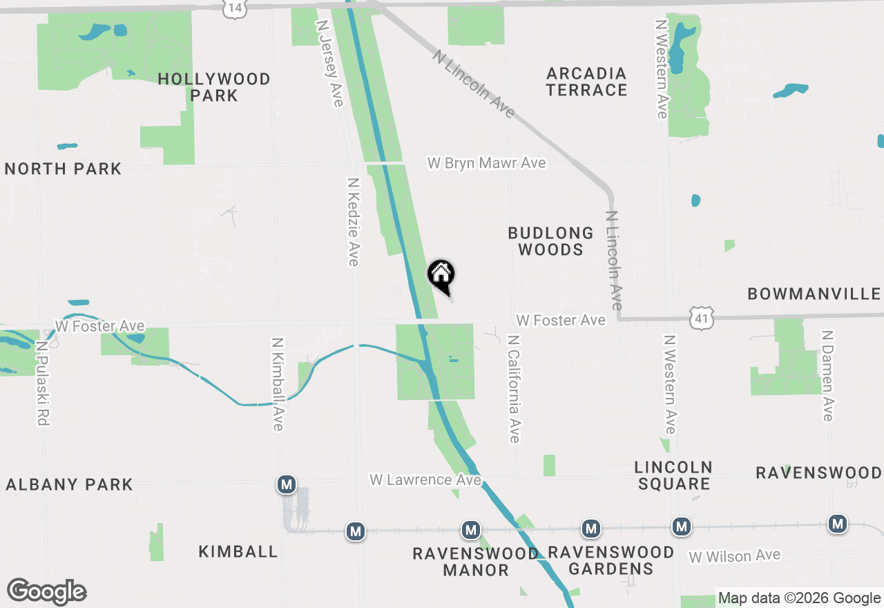 Map of (Address confidential), Chicago, Illinois 60625