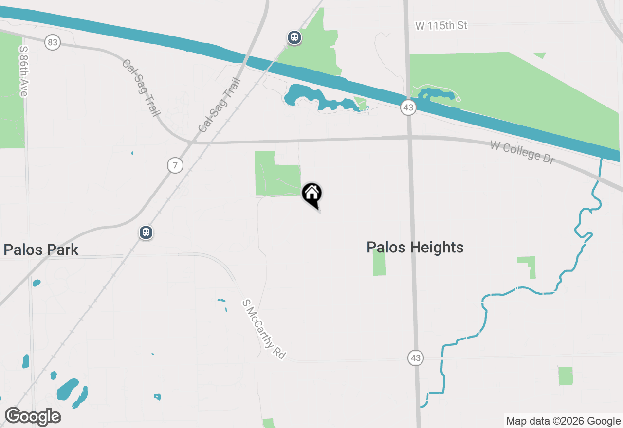 Map of 12132 S Harold Avenue, Palos Heights, IL 60463