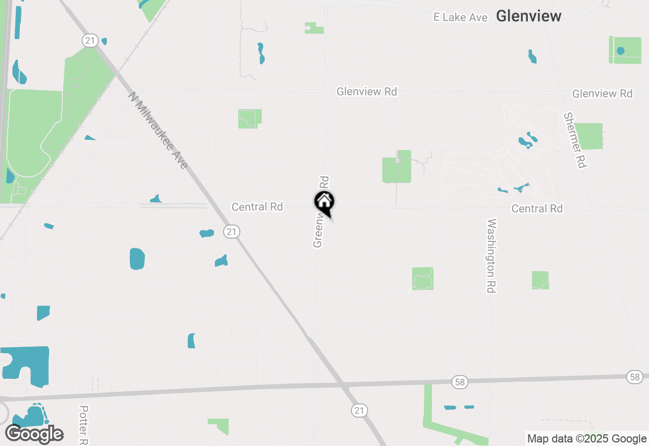 Map of 419 Glenshire Road, Glenview, IL 60025
