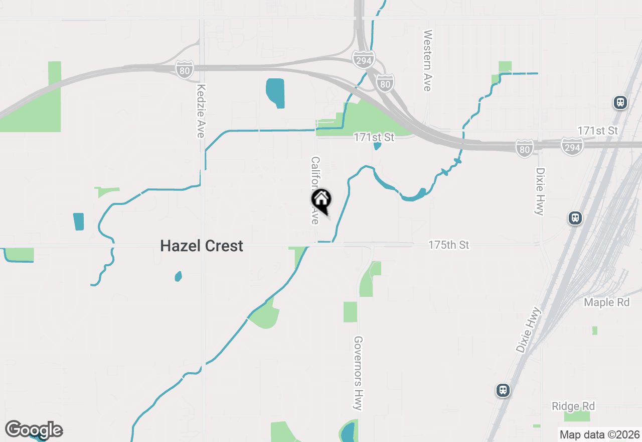 Map of 2753 174th Street, Hazel Crest, IL 60429