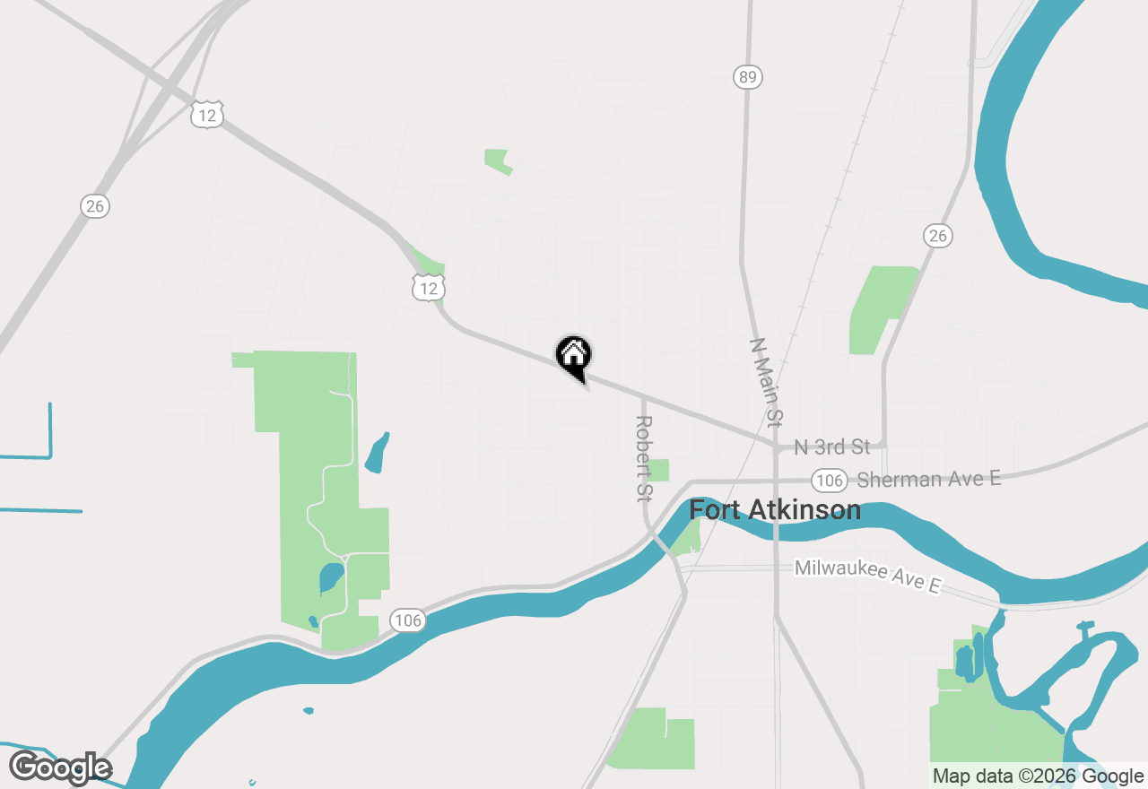 Map of 712 Charles St, Fort Atkinson, WI 53538