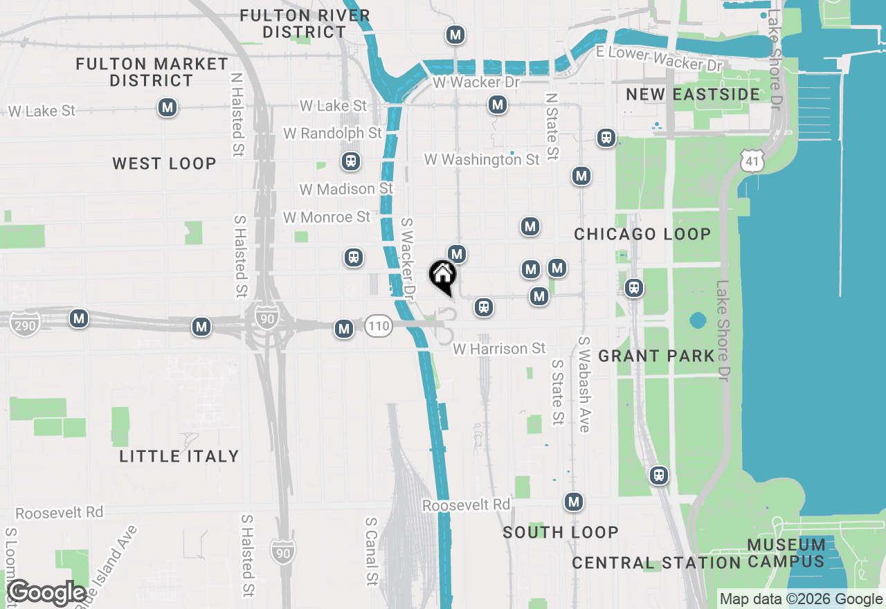 Map of 235 W Van Buren Street #4405, Chicago, IL 60607