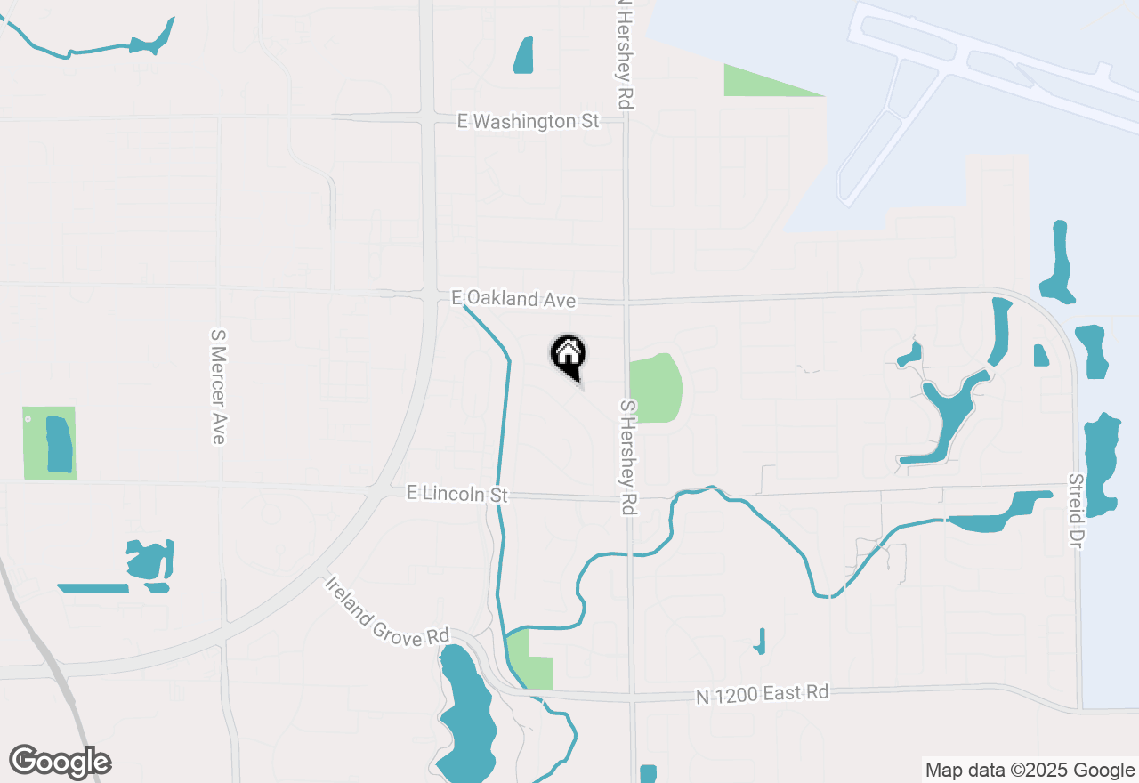 Map of 2804 Mockingbird Lane, Bloomington, IL 61704