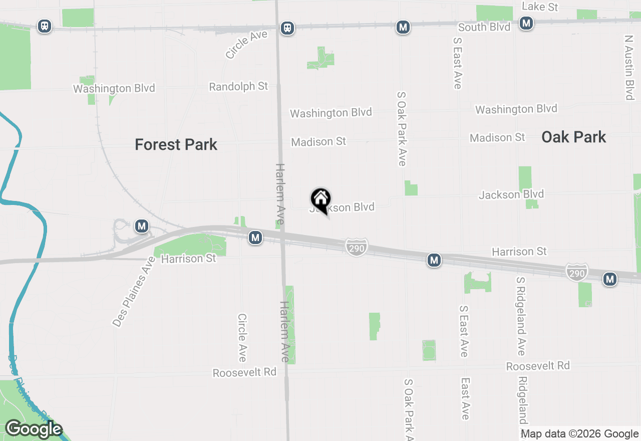 Map of 819 Wenonah Avenue, Oak Park, IL 60304