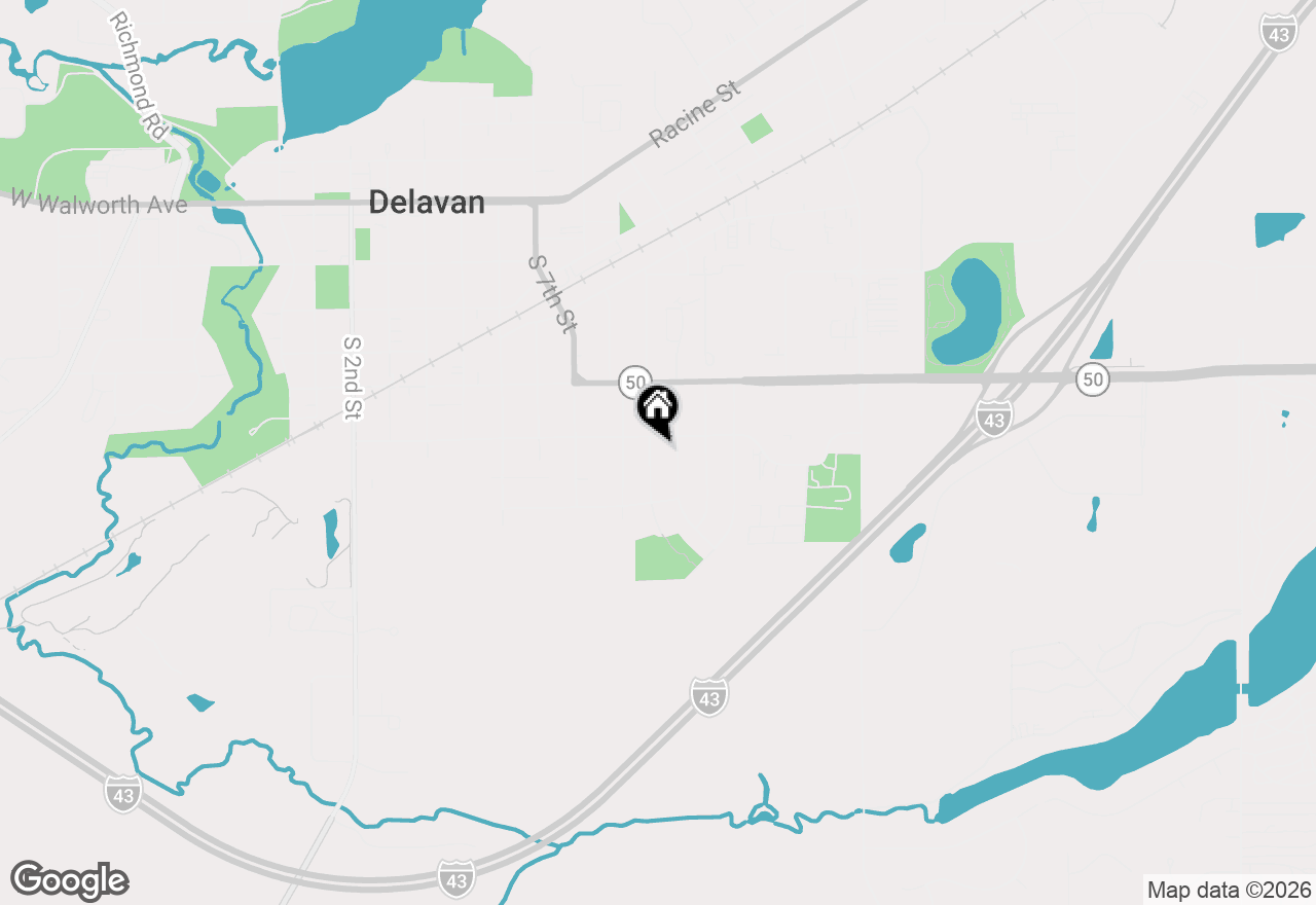 Map of 609 Madison Dr, Delavan, WI 53115