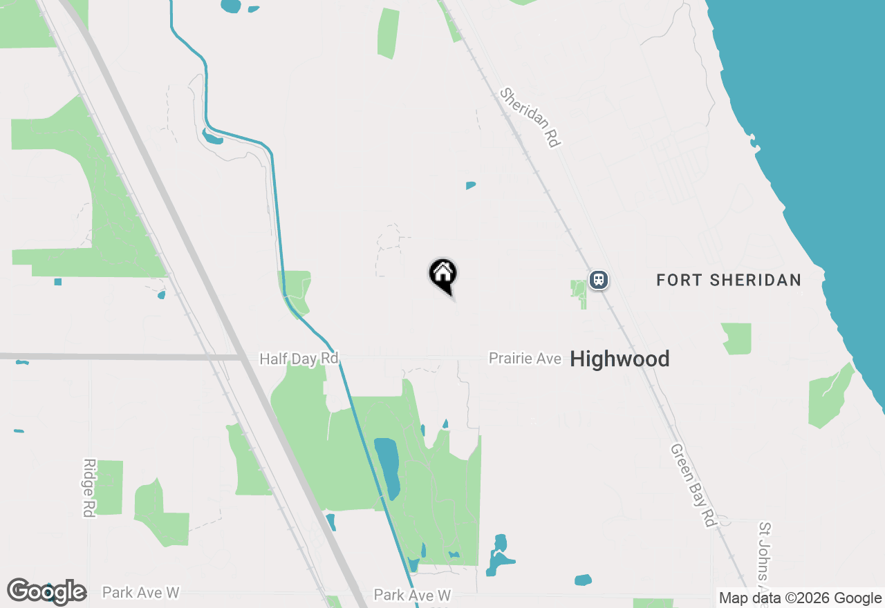 Map of 828 Woodleigh Avenue, Highland Park, IL 60035