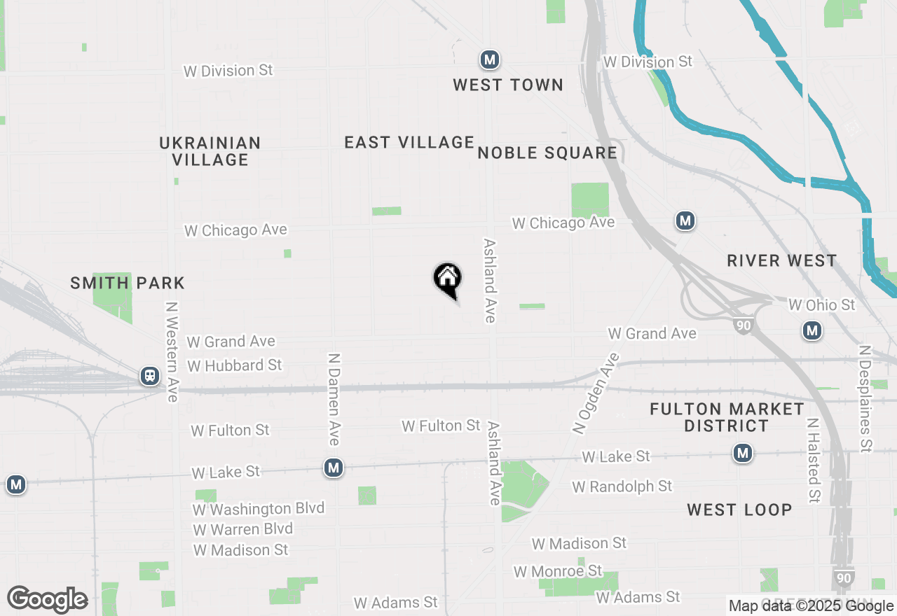 Map of 544 N Paulina Street #4, Chicago, IL 60622
