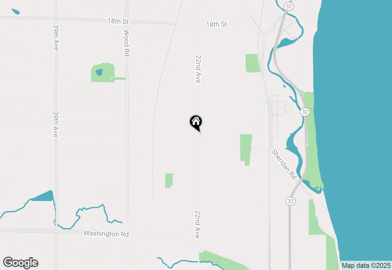 Map of 2714 22nd Ave, Kenosha, WI 53140