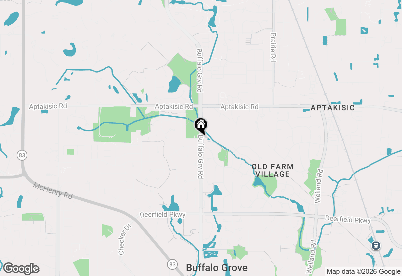 Map of 327 Lasalle Lane, Buffalo Grove, IL 60089