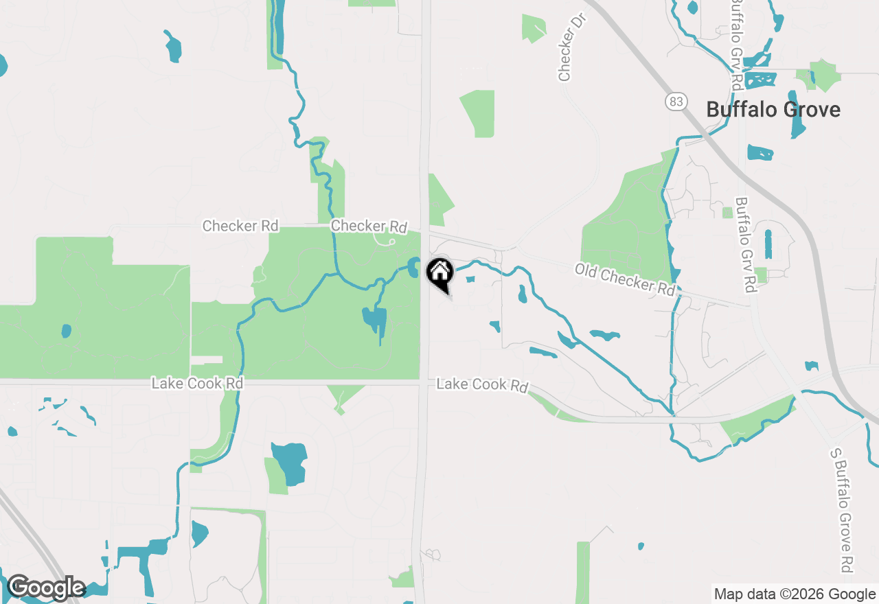 Map of 225 Thornapple Court #225, Buffalo Grove, IL 60089