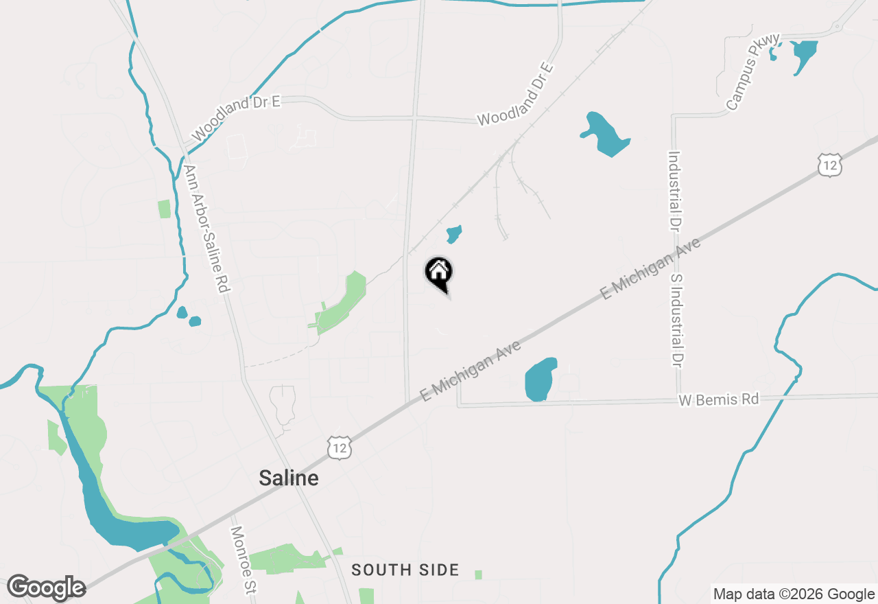 Map of 623 Echo Court, Saline, MI 48176