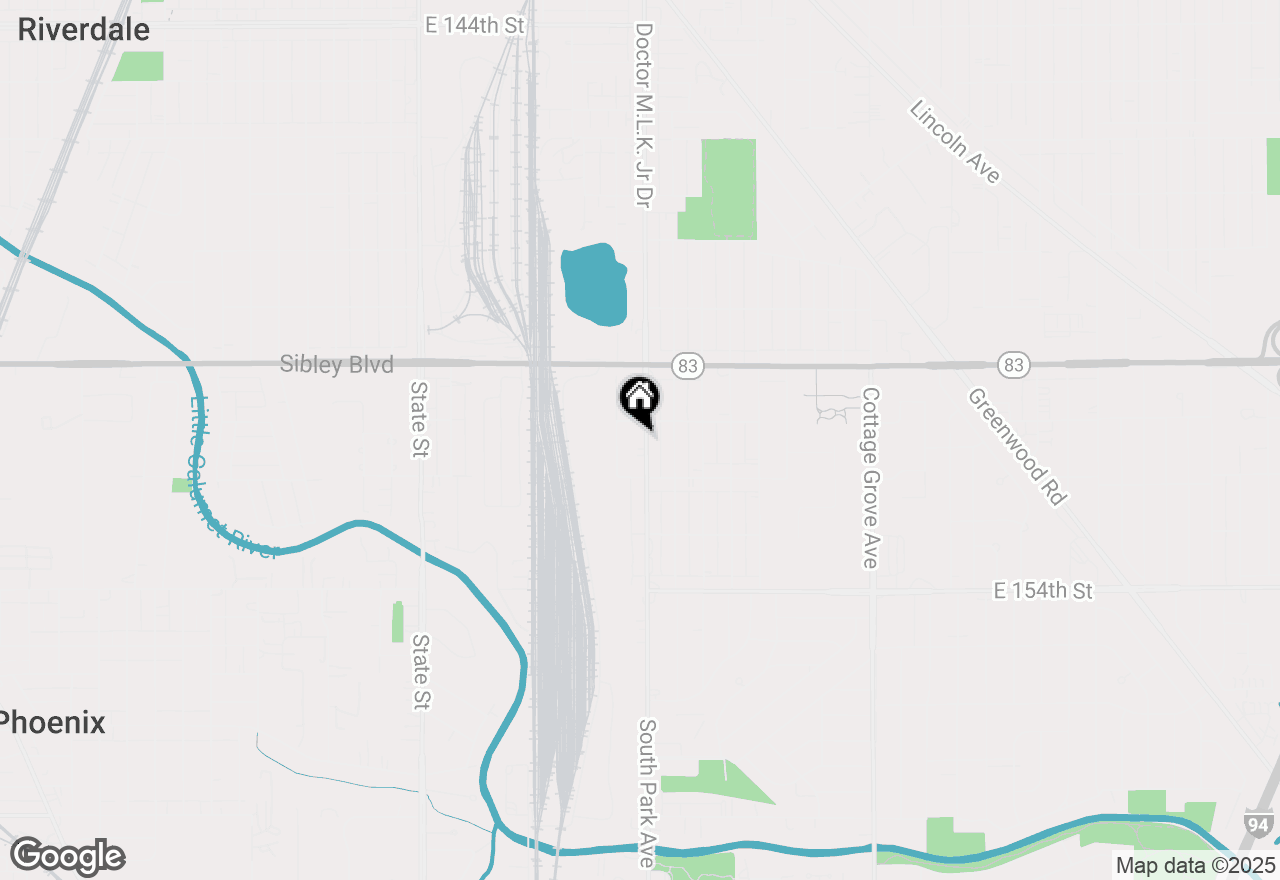 Map of 15114 Dr. Martin Luther King Jr. Drive, Dolton, IL 60419
