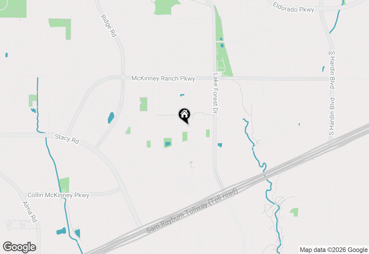 Map of 5405 Hampshire Drive, Mckinney, TX 75070