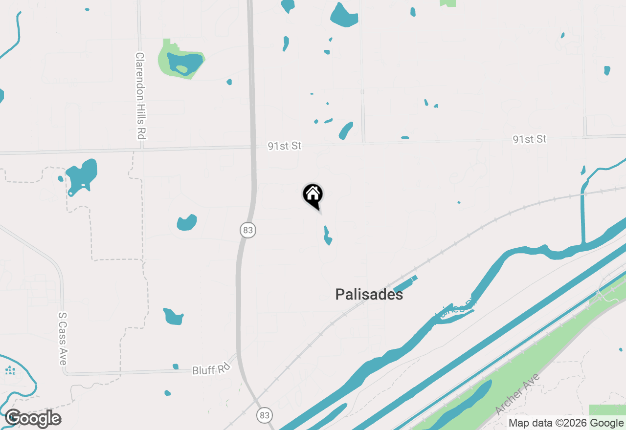 Map of 9336 Falling Waters Drive W, Burr Ridge, IL 60527