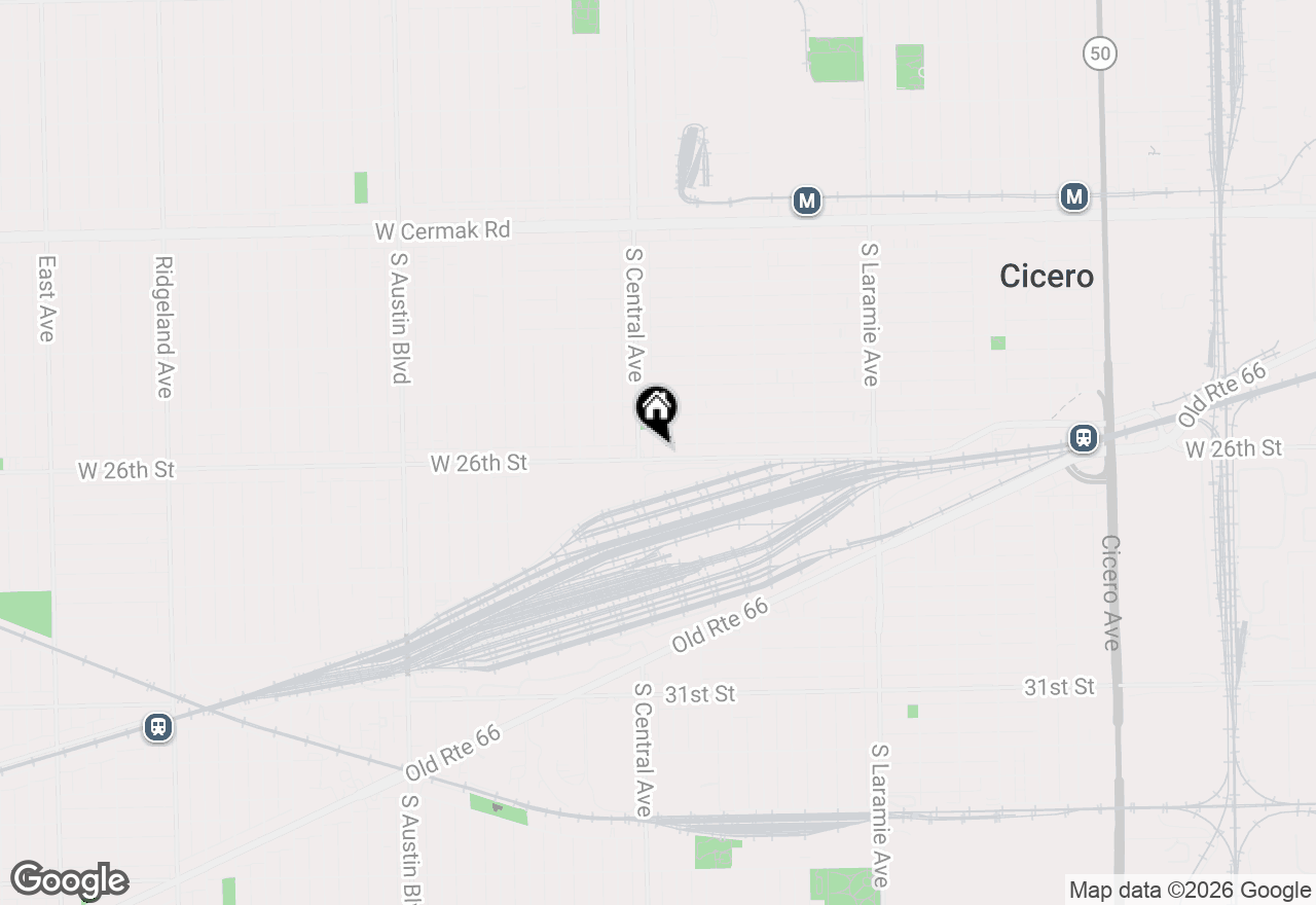 Map of 5534 W 26th Street, Cicero, IL 60804