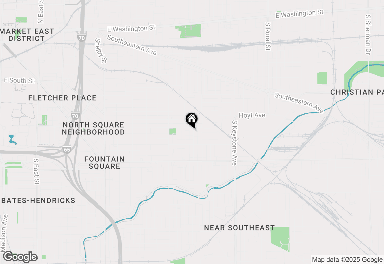 Map of 818 Villa Avenue, Indianapolis, IN 46203