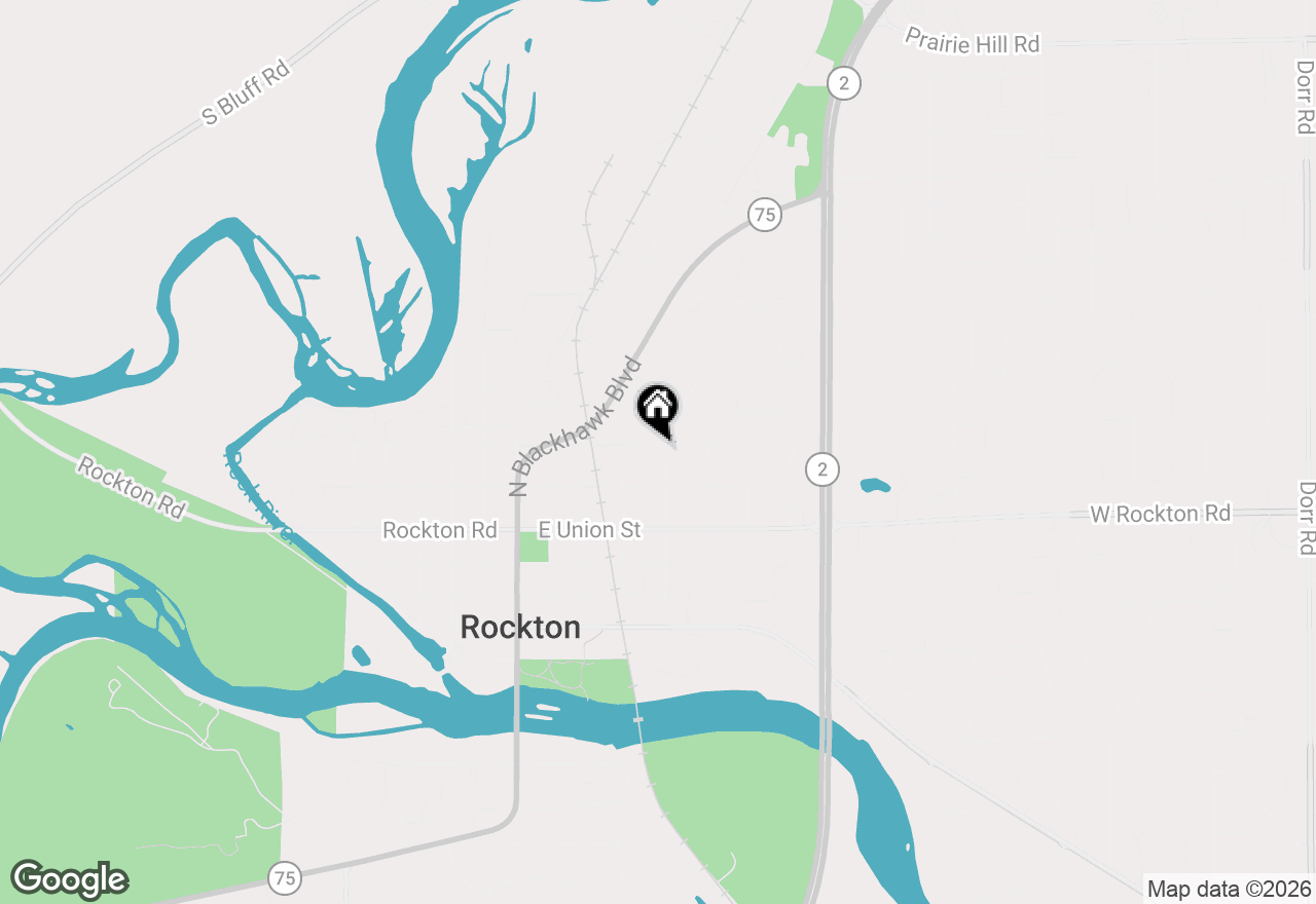 Map of 438 E Warren Street, Rockton, IL 61072