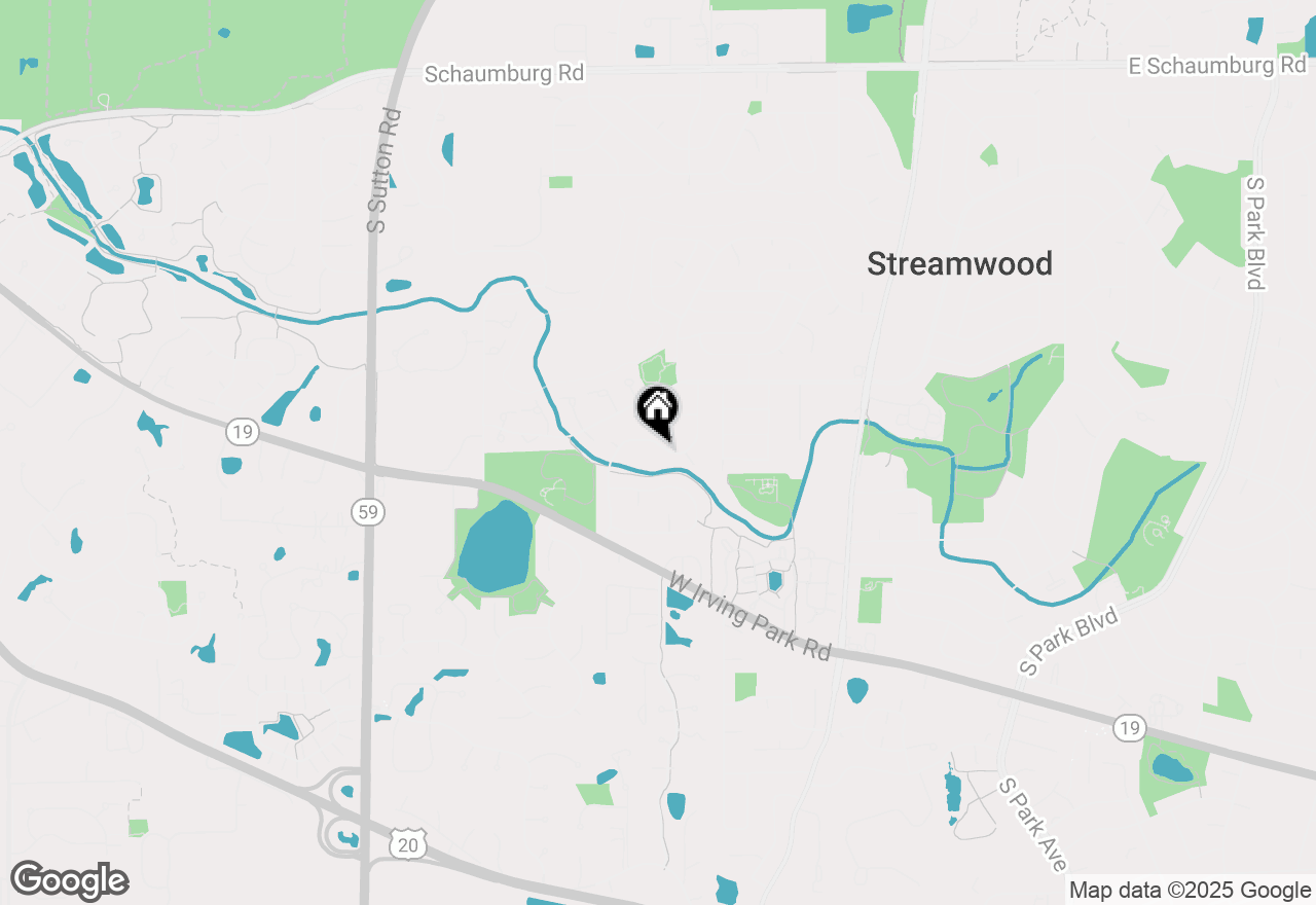 Map of 47 Whispering Drive, Streamwood, IL 60107