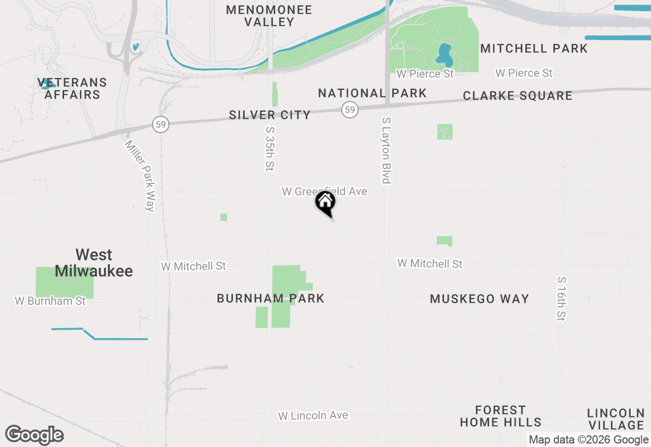 Map of 1545 S 31st St #1547, Milwaukee, WI 53215