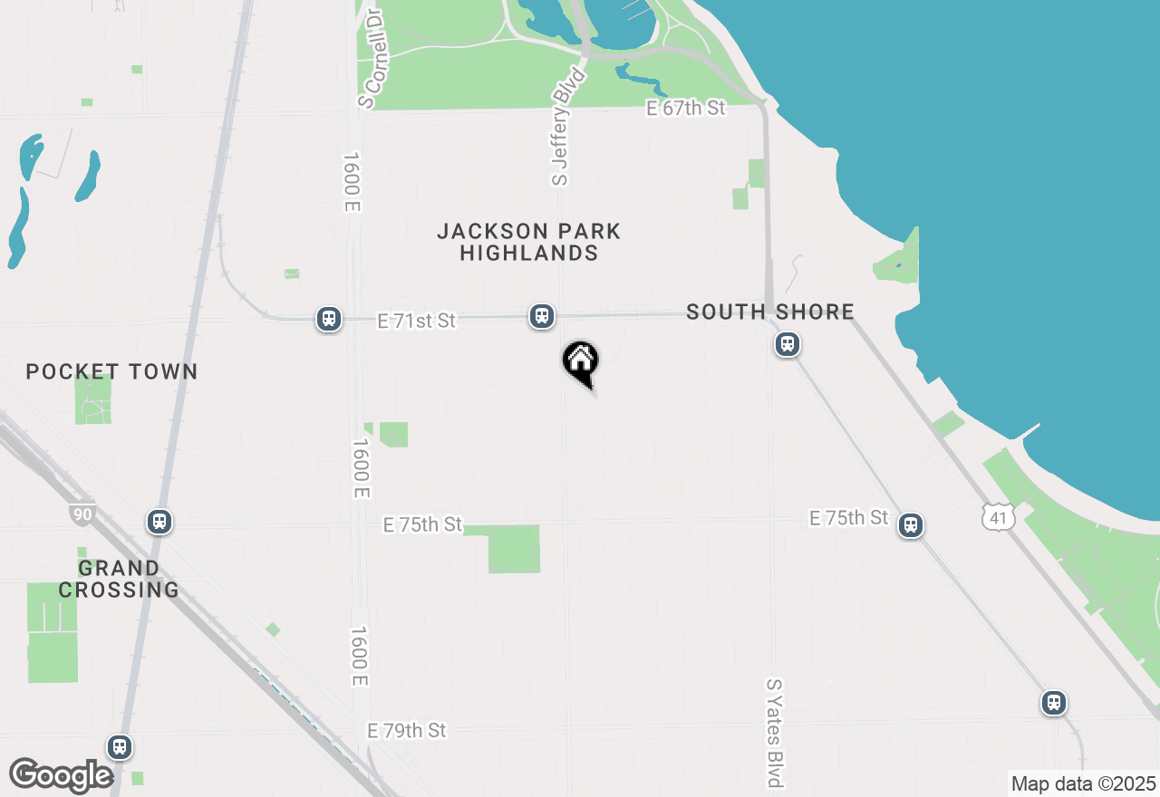 Map of 2019 E 72nd Place, Chicago, IL 60649