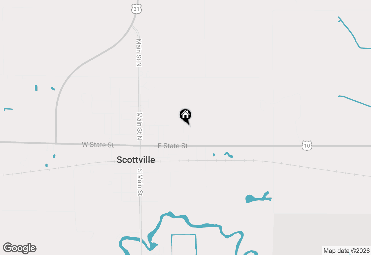 Map of 208 Taylors Court, Scottville, MI 49454