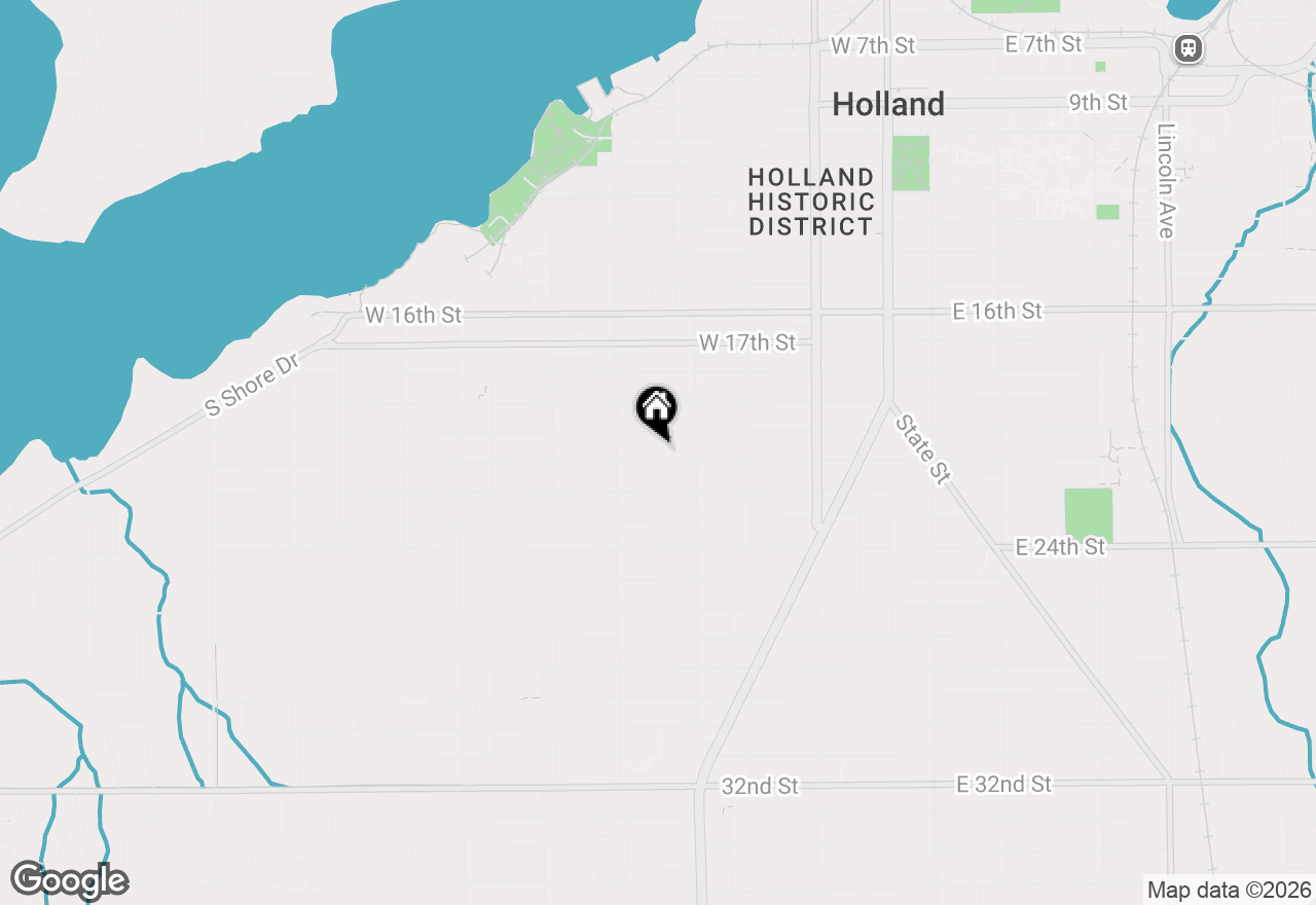 Map of 247 W 21st Street, Holland, MI 49423