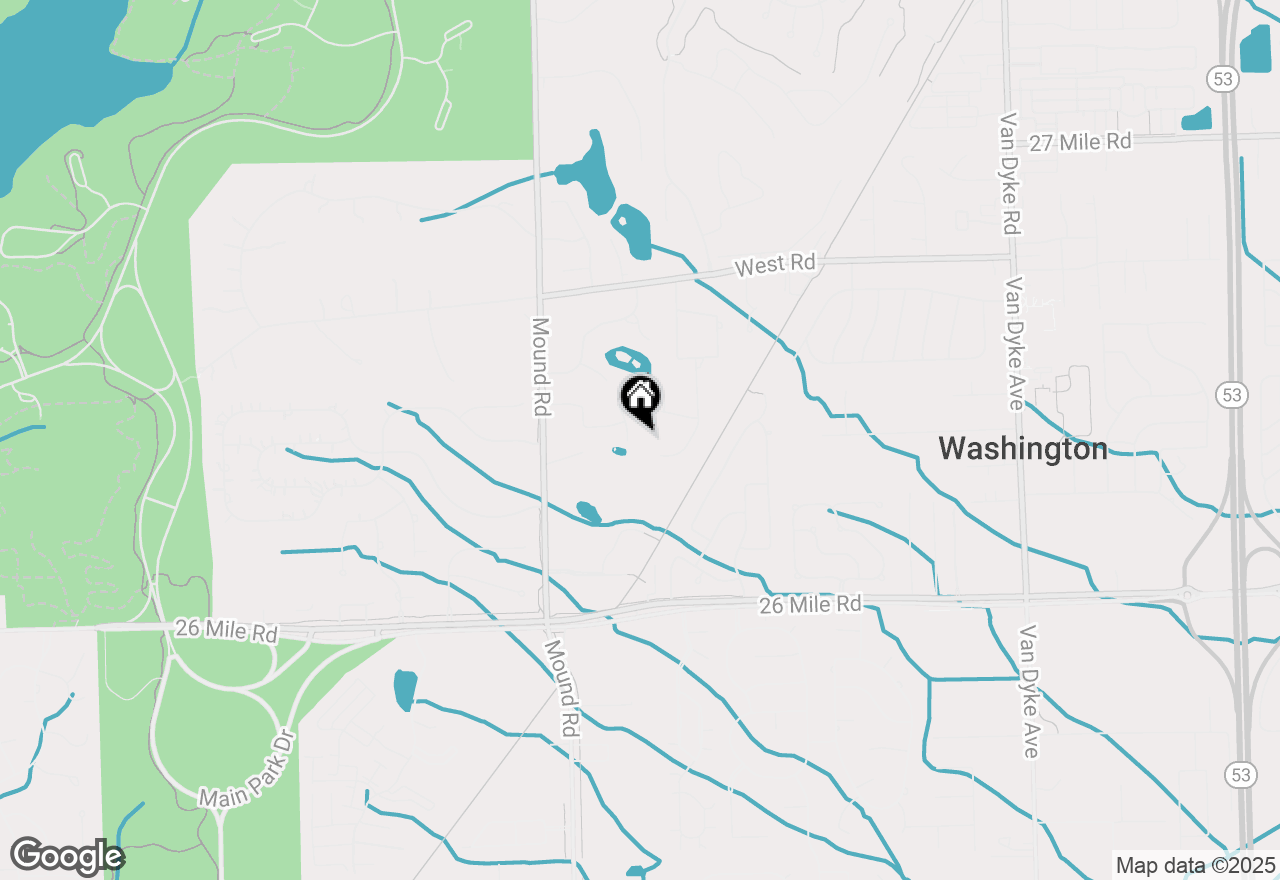 Map of 6303 Woodcock Court, Washington, MI 48094