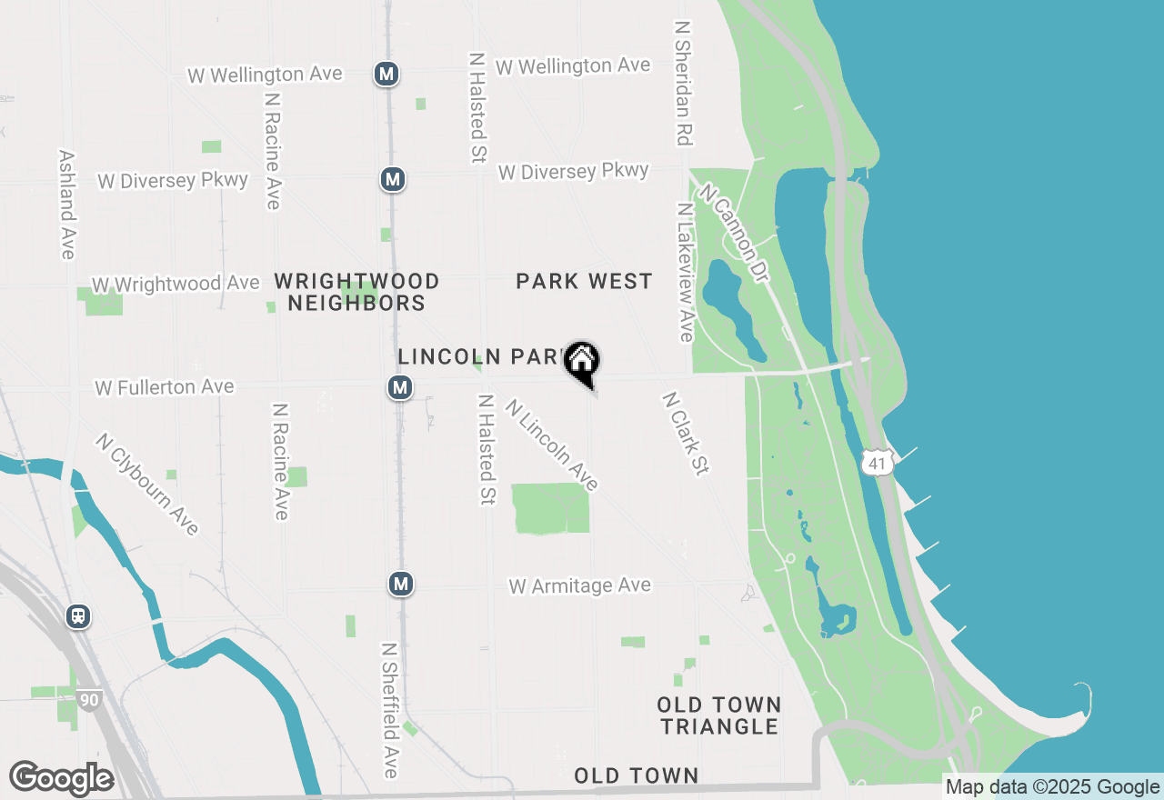 Map of 2334 N Geneva Terrace, Chicago, IL 60614