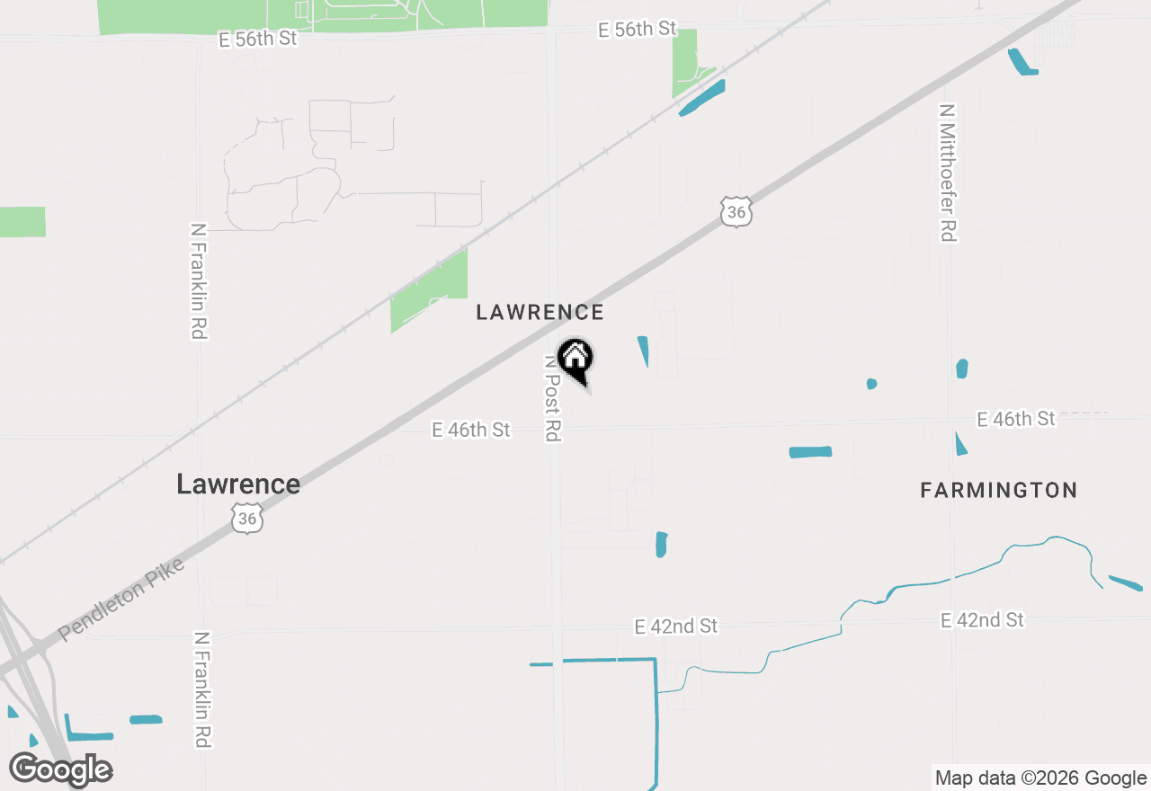 Map of 4700 N Post Road, Indianapolis, IN 46226