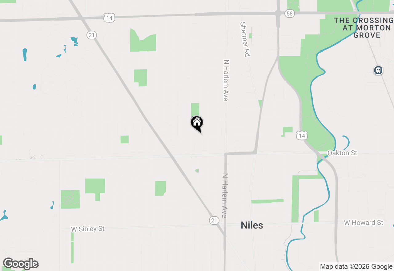 Map of 7340 W Keeney Street, Niles, IL 60714