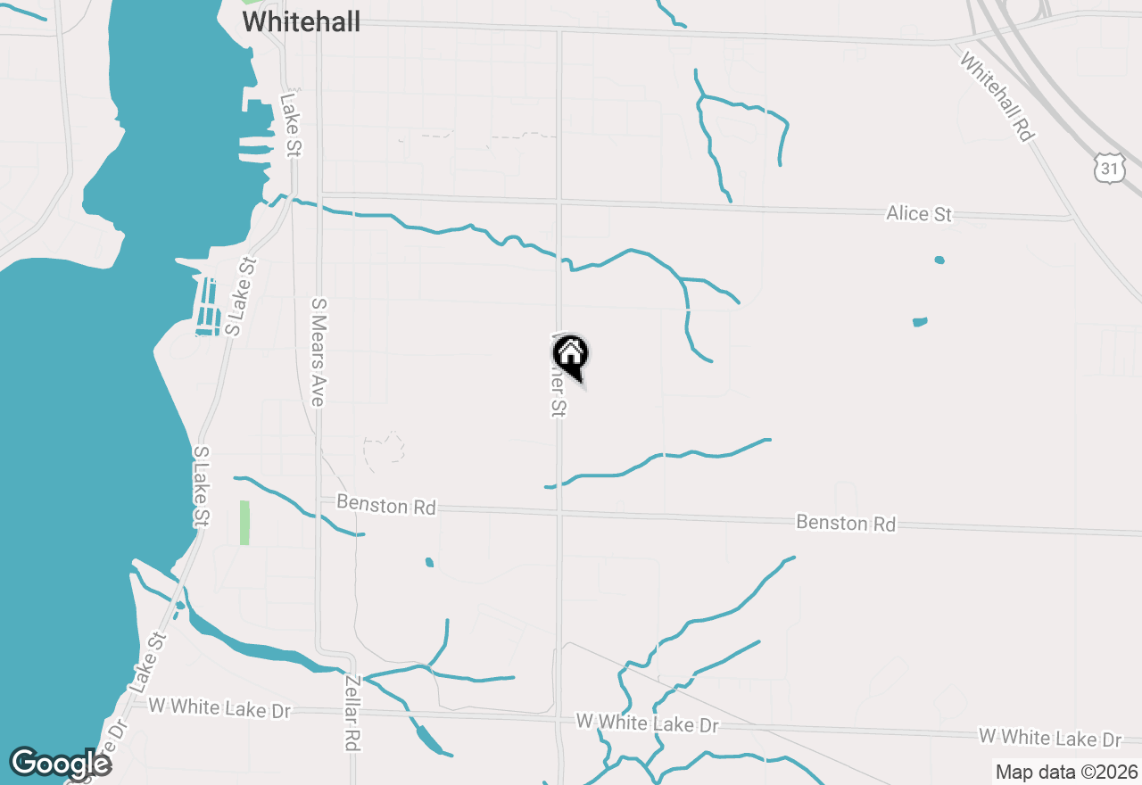 Map of 1125 Warner Street, Whitehall, MI 49461