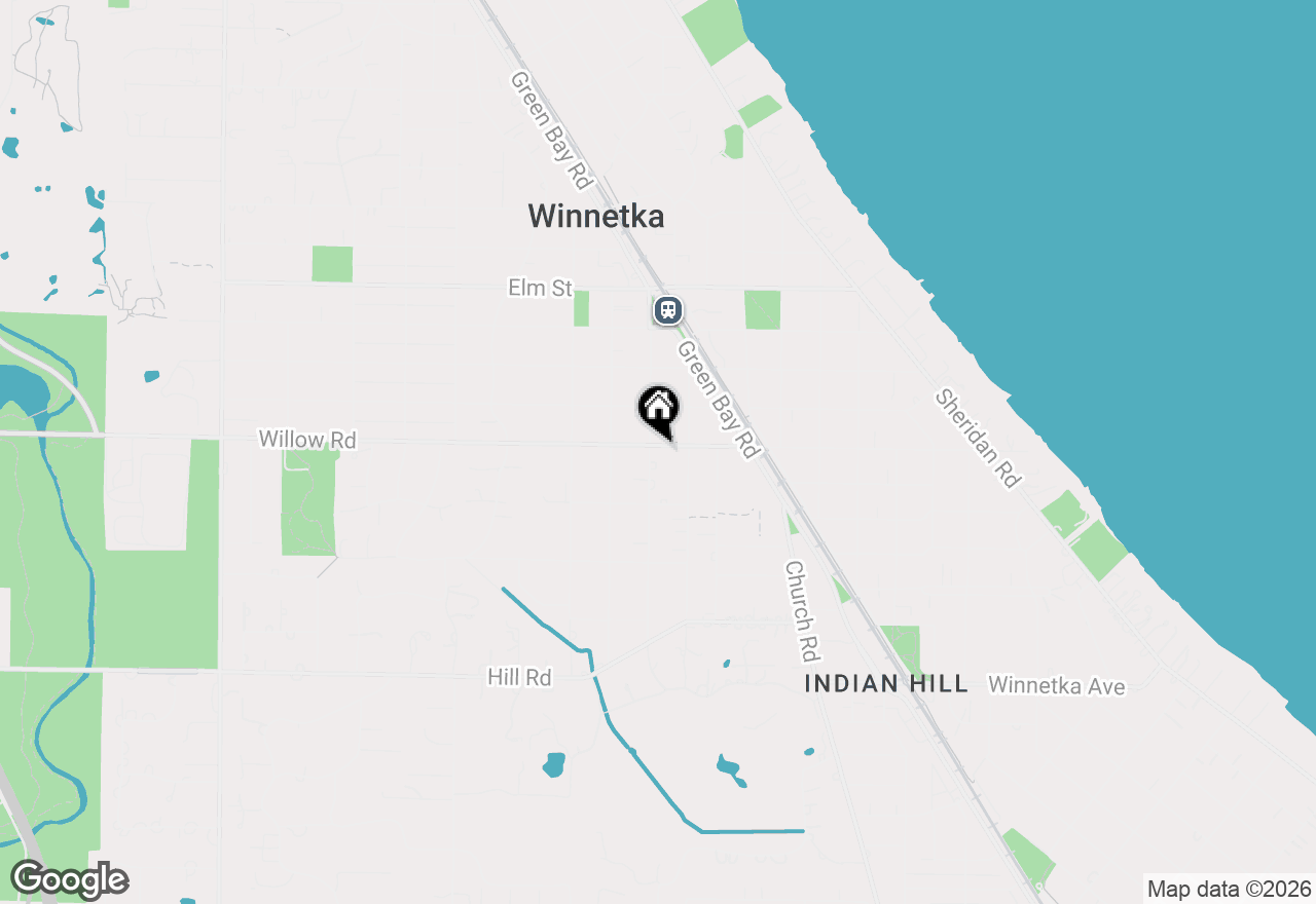 Map of 355 Linden Street, Winnetka, IL 60093