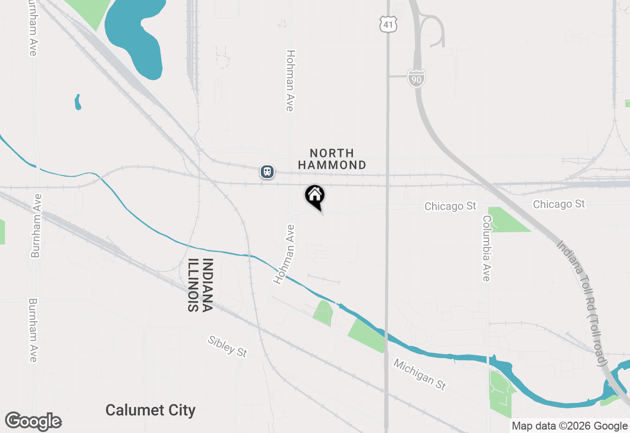 Map of 522 Chicago Street, Hammond, IN 46327