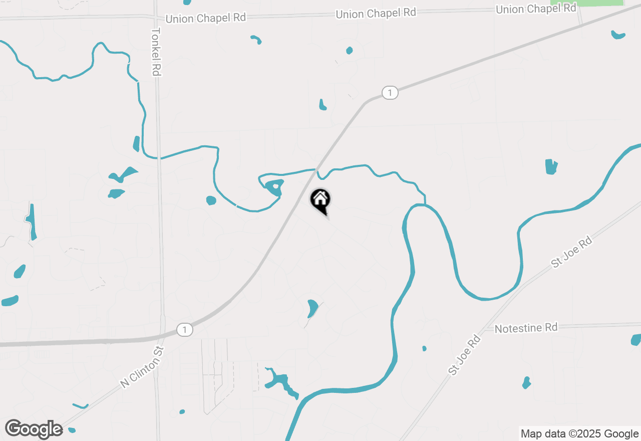 Map of 11031 Eagle River Run, Fort Wayne, IN 46845