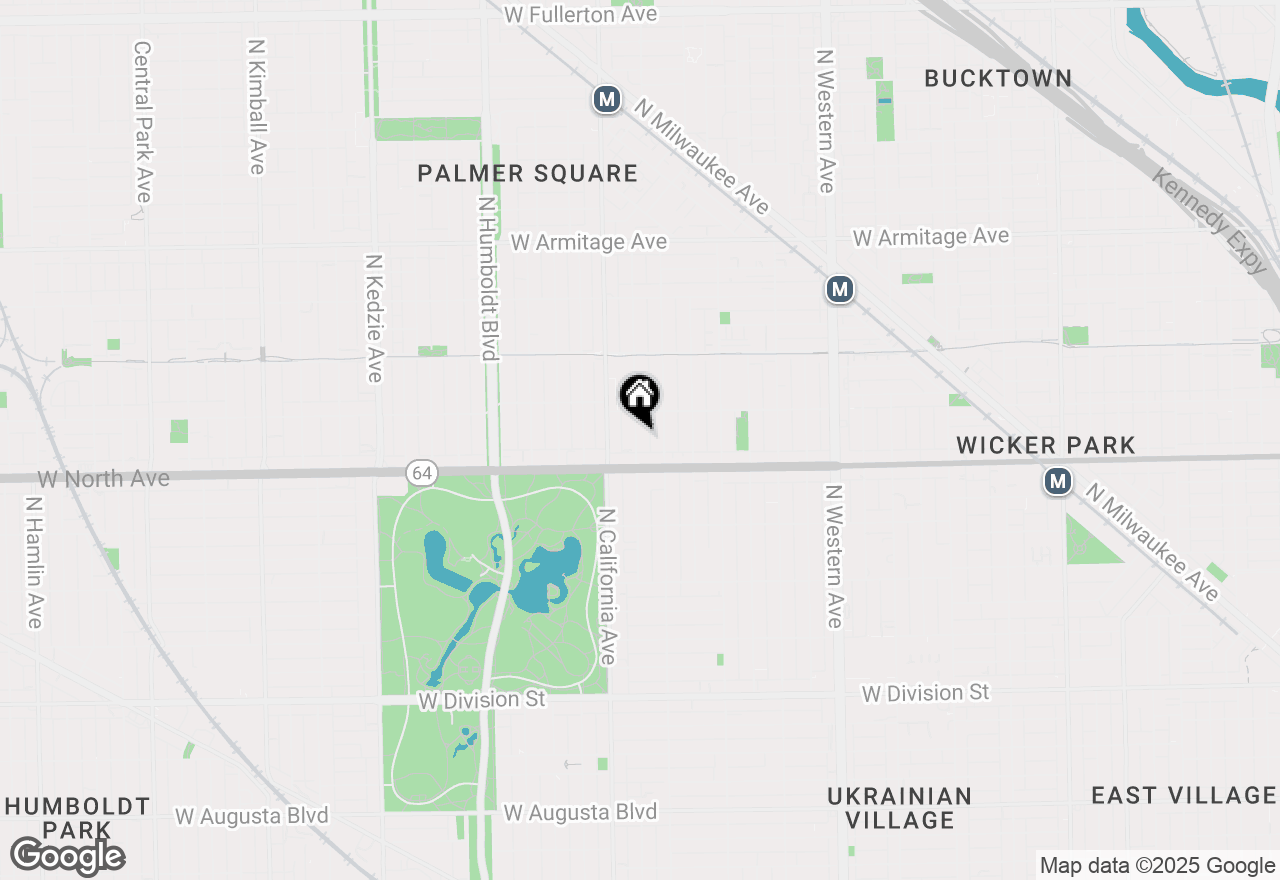 Map of 1627 N Fairfield Avenue #2, Chicago, IL 60647