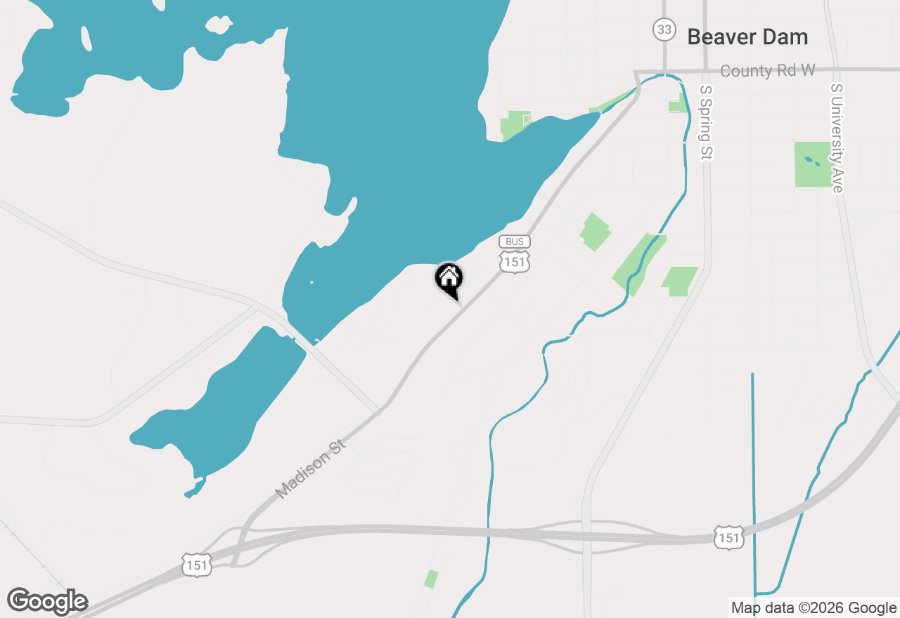 Map of 103 Heller Street, Beaver Dam, WI 53916