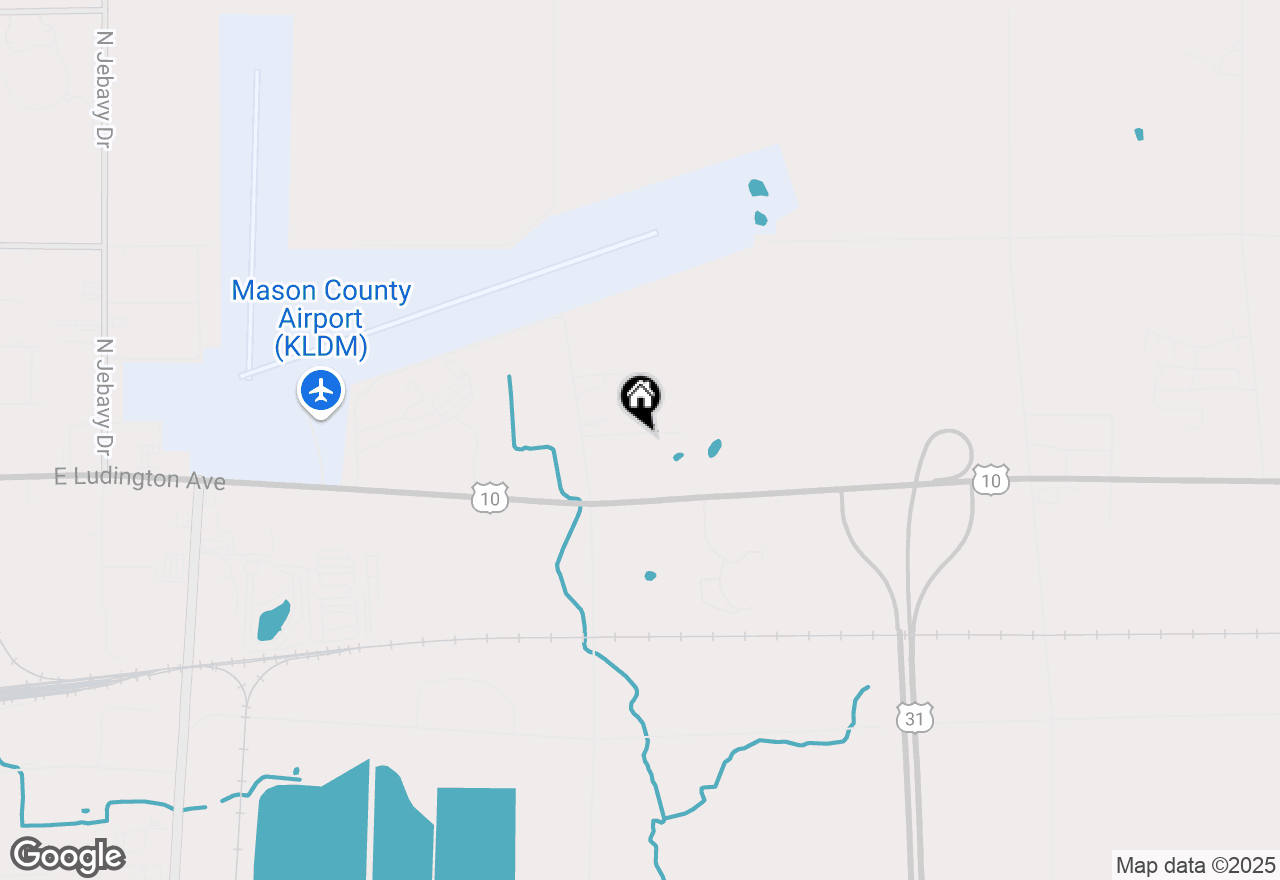 Map of 4675 John Harlan Drive, Ludington, MI 49431