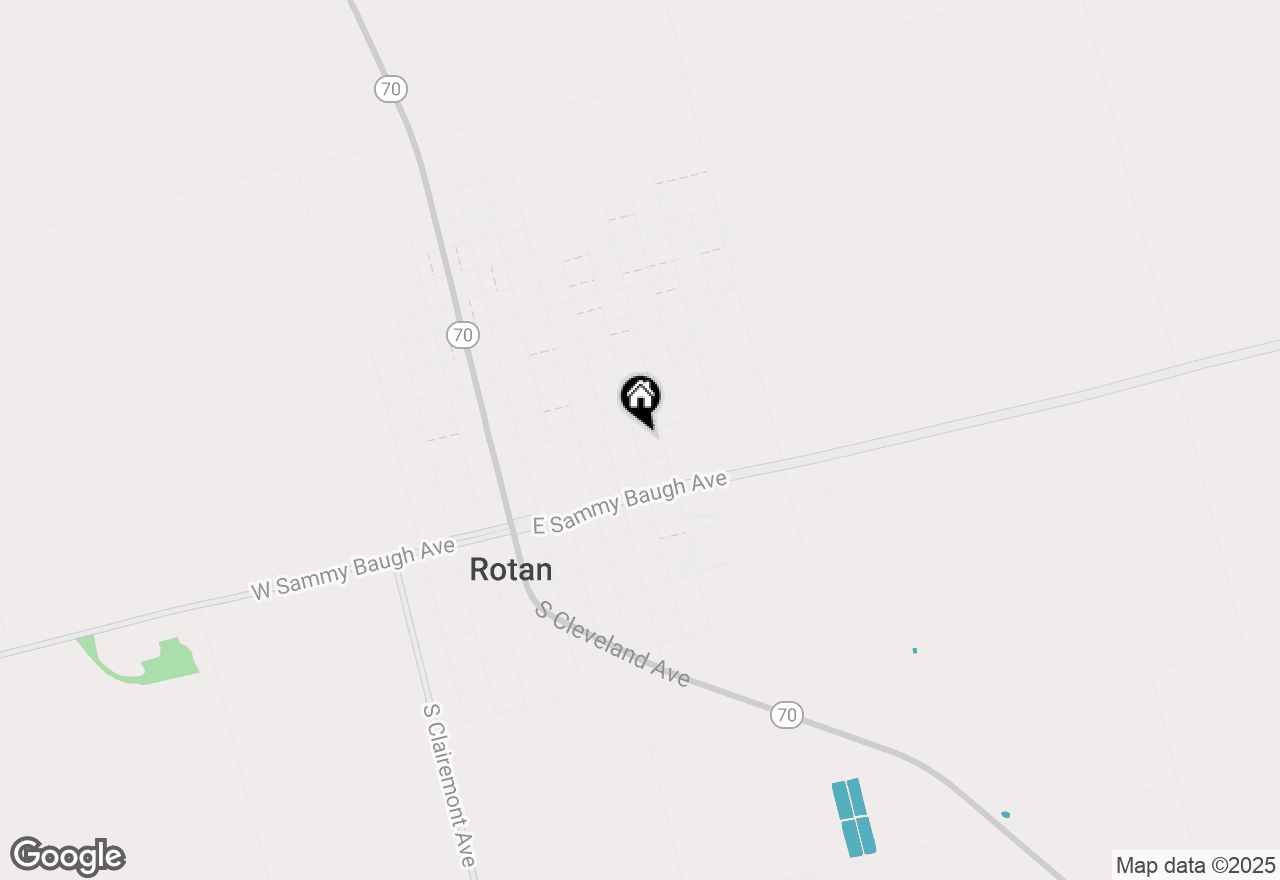 Map of 602 E Beauregard Street, Rotan, TX 79546