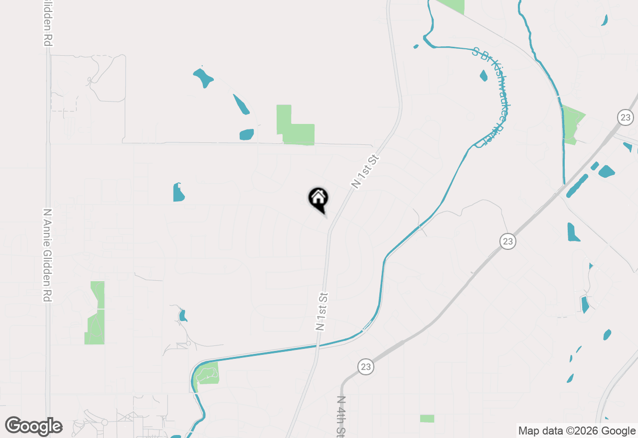 Map of 1707 Judy Lane, Dekalb, IL 60115