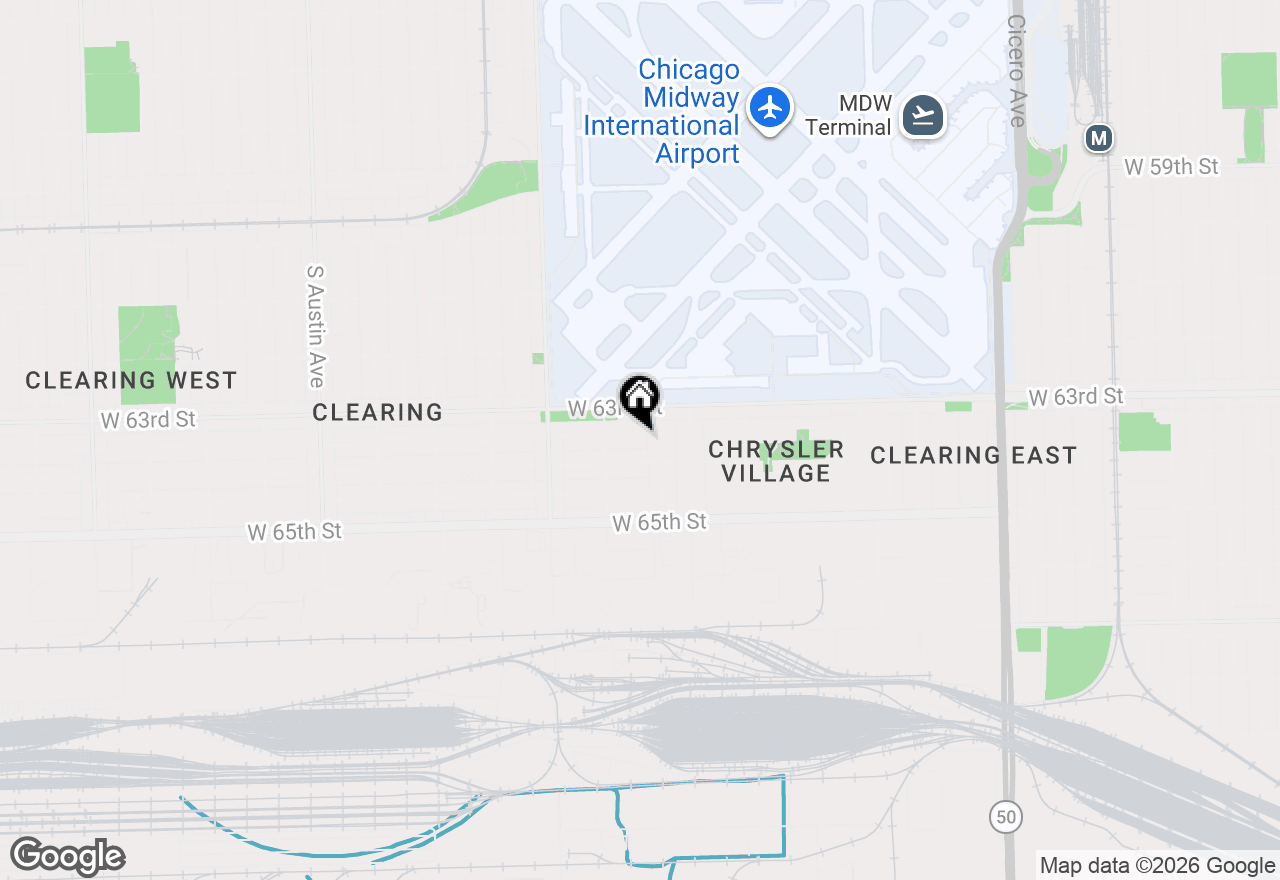 Map of 5423 W 63rd Place, Chicago, IL 60638