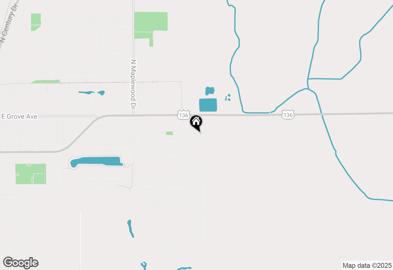 Map of 1737 Gleason Drive, Rantoul, IL 61866