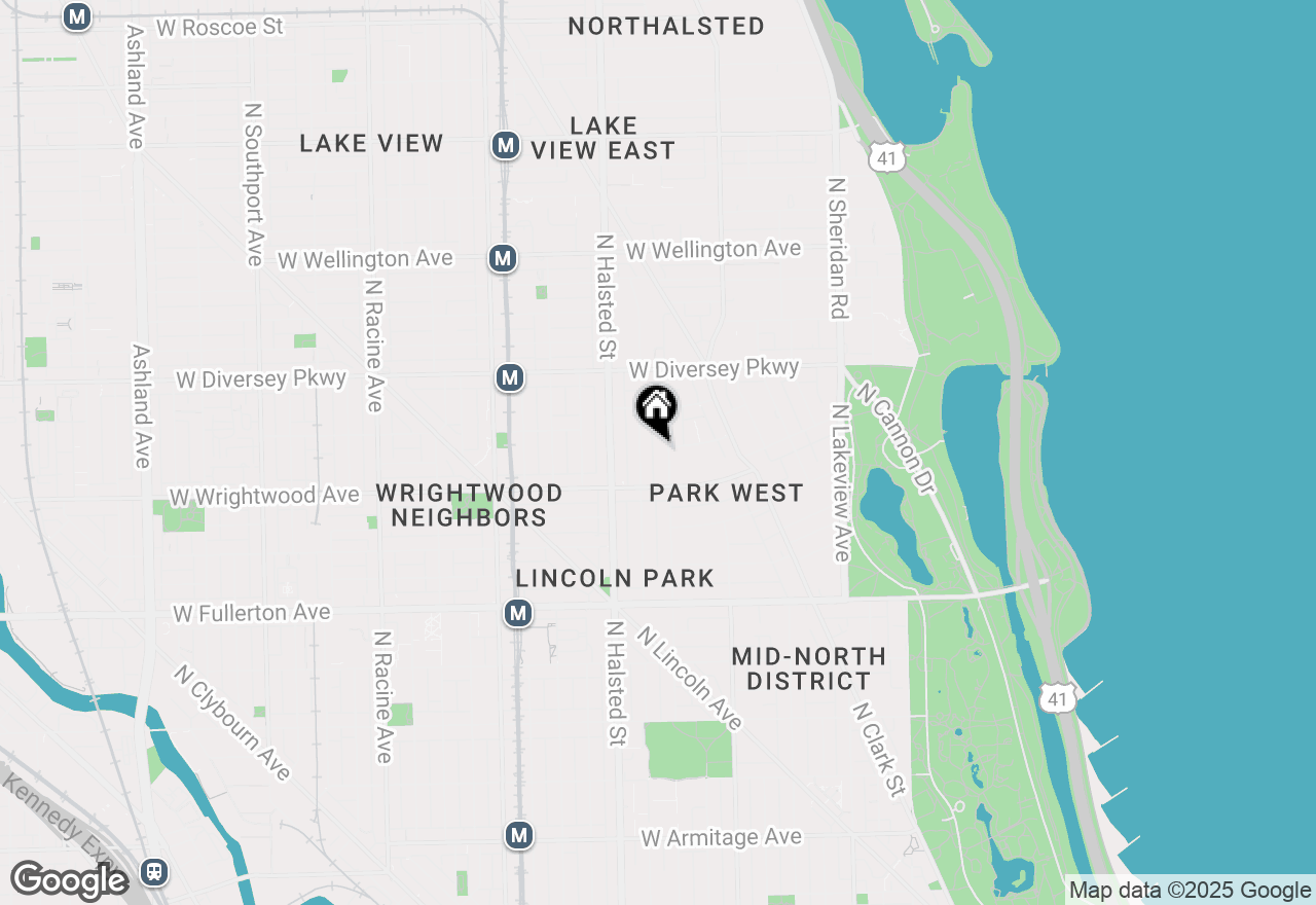 Map of 2636 N Orchard Street #1R, Chicago, IL 60614