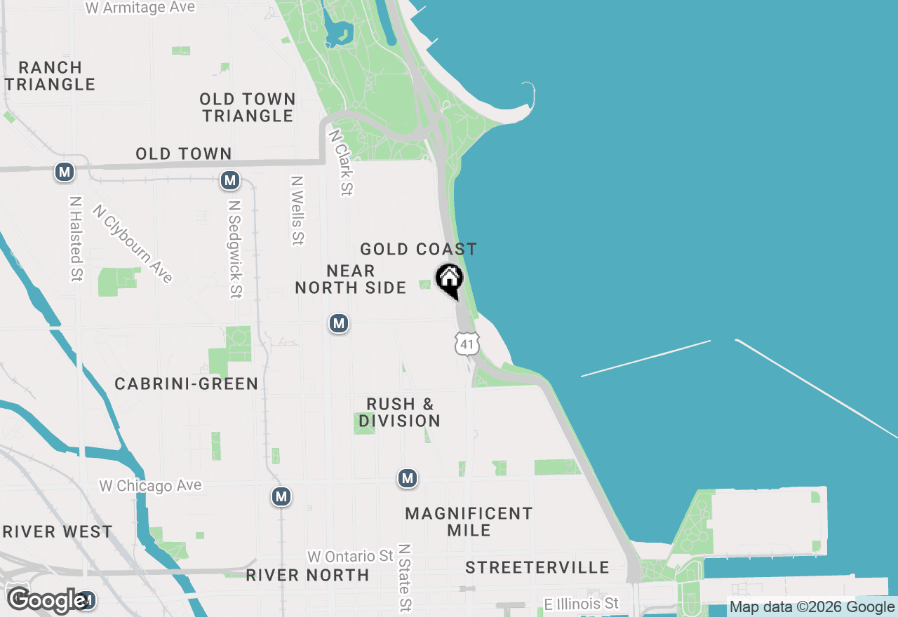 Map of 1212 N Lake Shore Drive #16CS, Chicago, IL 60610
