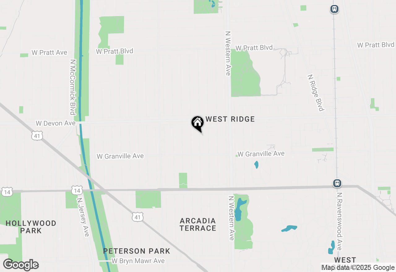 Map of 2556 W Rosemont Avenue #1, Chicago, IL 60659