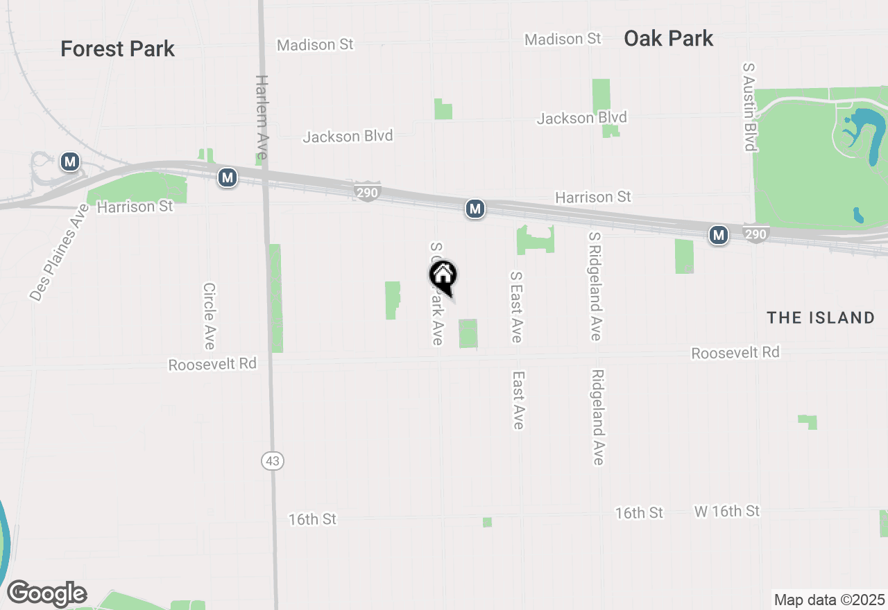 Map of 1130 S Oak Park Avenue #2, Oak Park, IL 60304