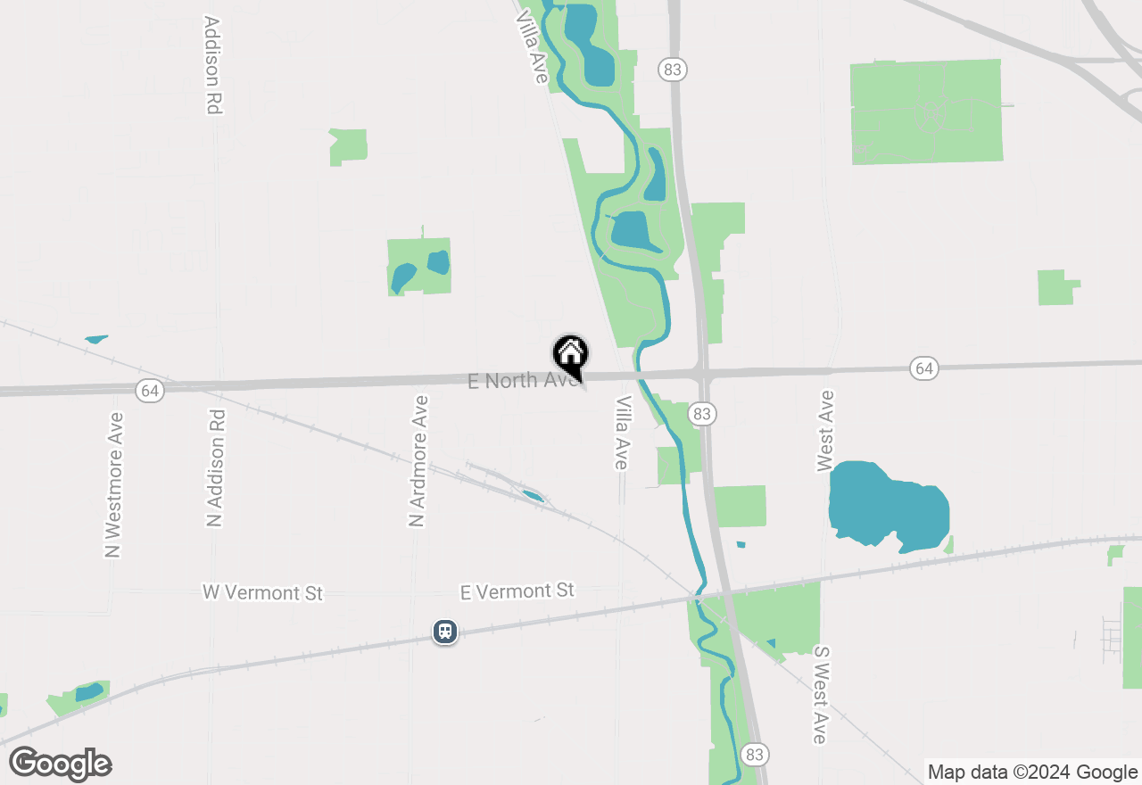 Map of 305 E North Avenue, Villa Park, IL 60181